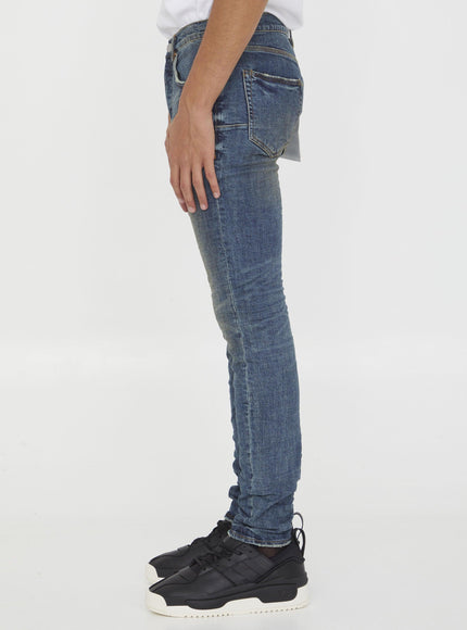 Purple Brand Slim Jeans In Blue Denim - Ellie Belle