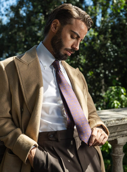 Elizabetta Bertone Printed Madder Silk Tie