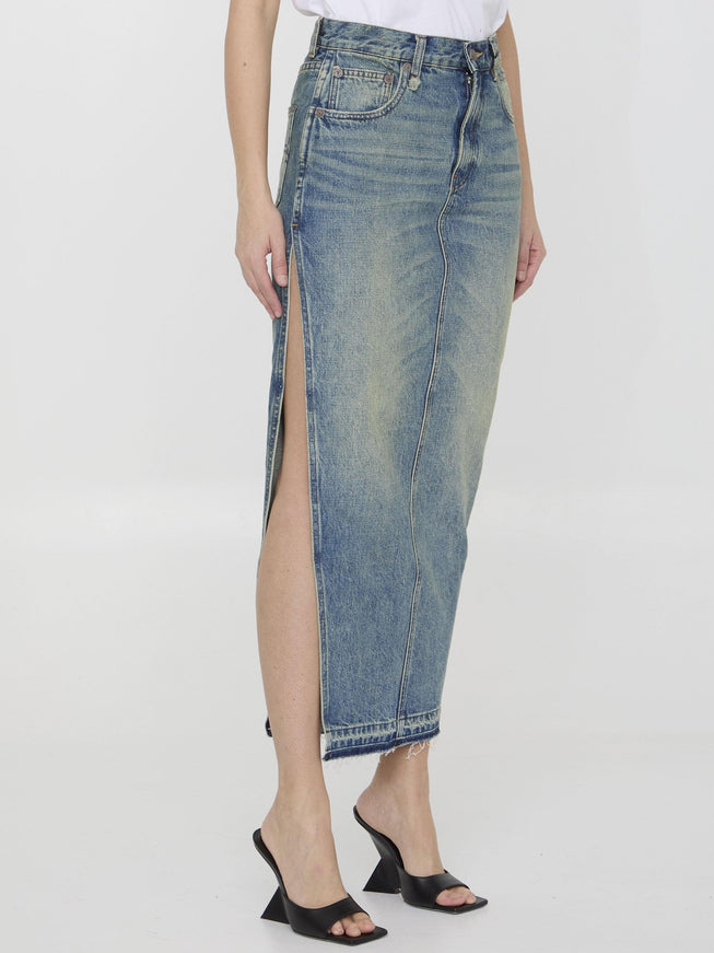 R13 Devon Side Slit Skirt - Ellie Belle