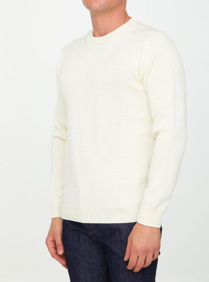 Roberto Collina Cream Merino Wool Sweater - Ellie Belle