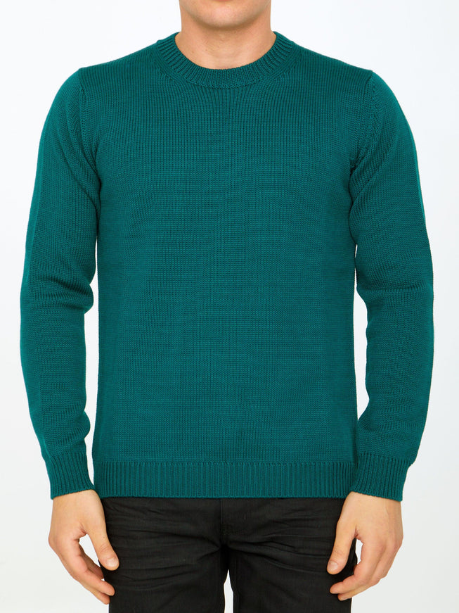 Roberto Collina Green Merino Wool Sweater - Ellie Belle