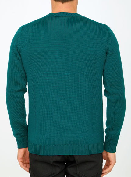 Roberto Collina Green Merino Wool Sweater - Ellie Belle