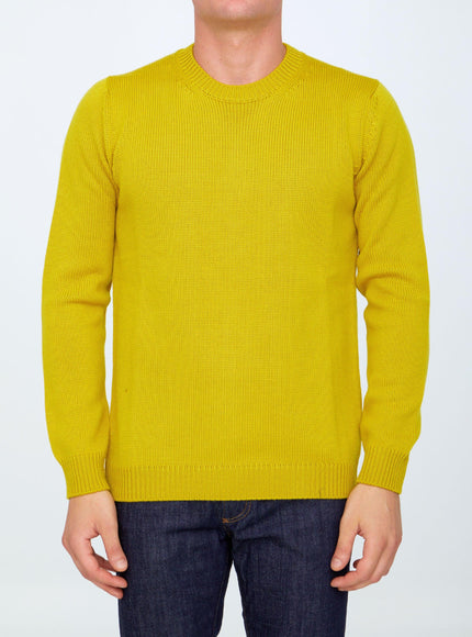 Roberto Collina Yellow Merino Wool Sweater - Ellie Belle