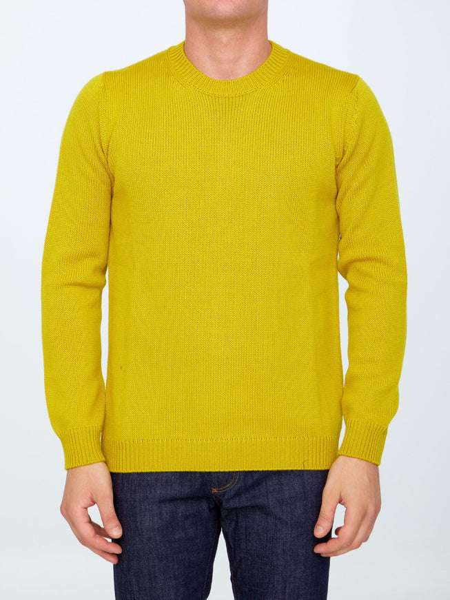 Roberto Collina Yellow Merino Wool Sweater - Ellie Belle