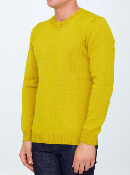 Roberto Collina Yellow Merino Wool Sweater - Ellie Belle