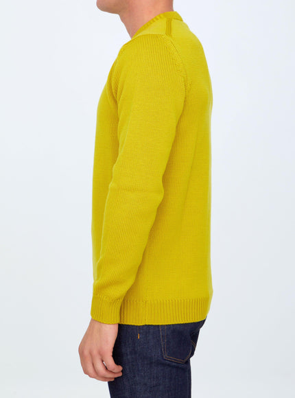 Roberto Collina Yellow Merino Wool Sweater - Ellie Belle