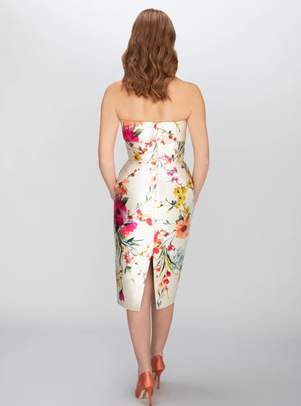 Anne Barge Robyn Floral Mikado Midi Gown