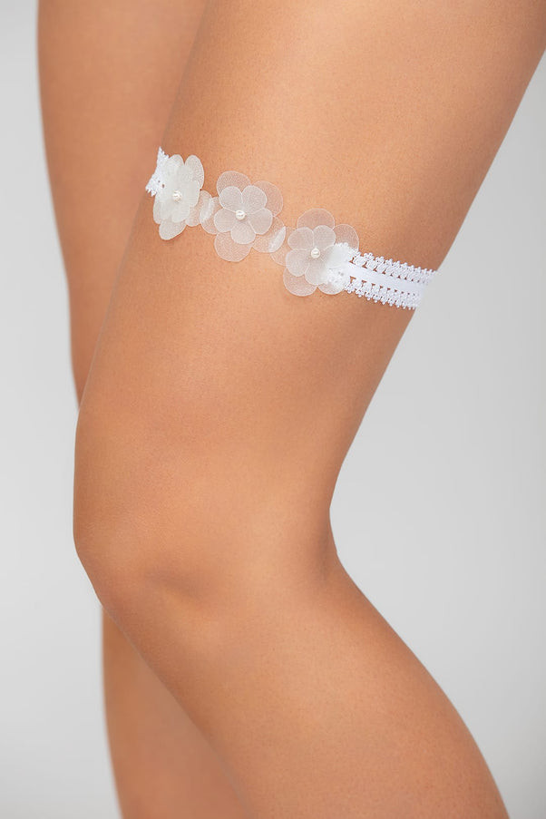 Rosie Sparkly Floral Garter