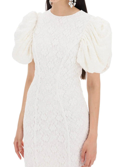 Rotate Midi Lace Dress In White - Ellie Belle