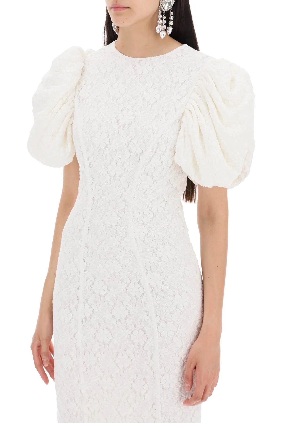 Rotate Midi Lace Dress In White - Ellie Belle Rotate Midi Lace Dress In White - Ellie Belle