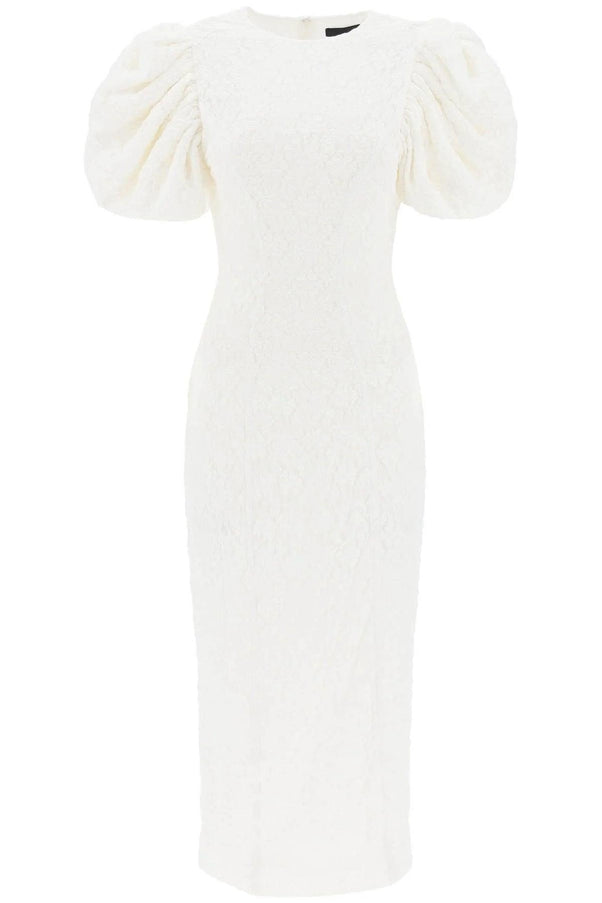Rotate Midi Lace Dress In White