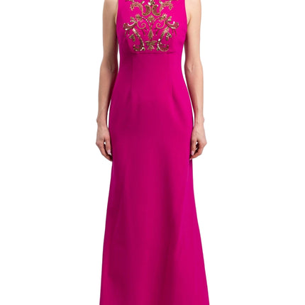 Sachin & Babi Pink Embellished Boat Neck Dress
