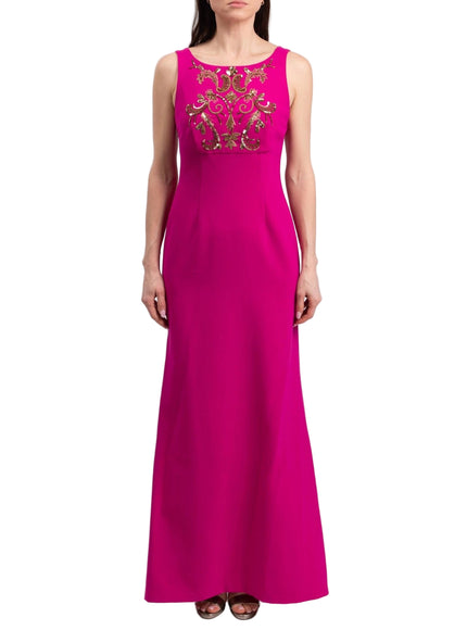 Sachin & Babi Pink Embellished Boat Neck Dress