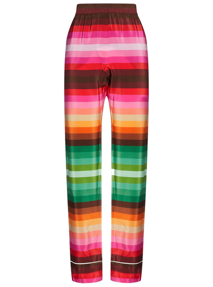 Valentino Garavani Striped Straight-Leg Crepe Pants