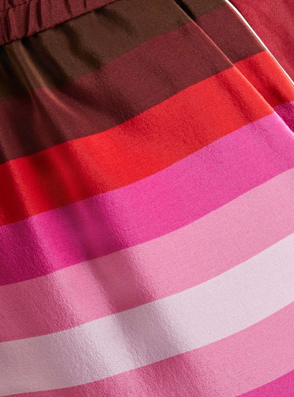 Valentino Garavani Striped Straight-Leg Crepe Pants