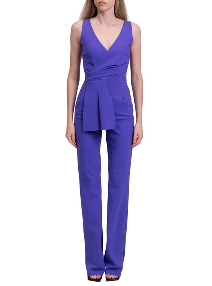 Chiara Boni La Petite Robe Sleeveless V-Neck Jumpsuit in Violet