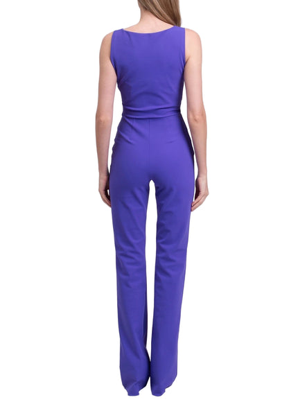 Chiara Boni La Petite Robe Sleeveless V-Neck Jumpsuit in Violet