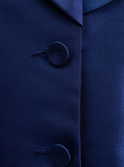 Sartoria Milanese Silk Blazer Jacket with Bow Detail