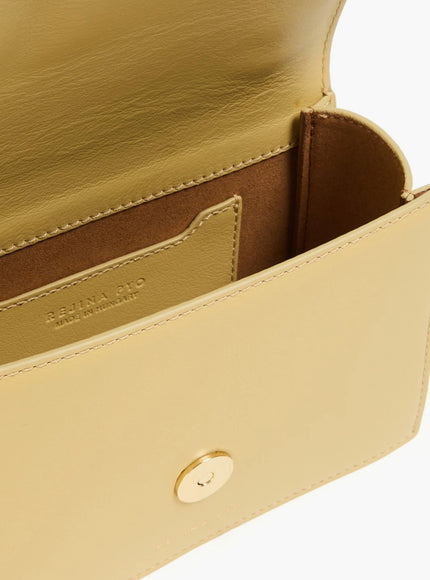 Rejina Pyo Leather Satchel Bag with Sculptural Chain Handle