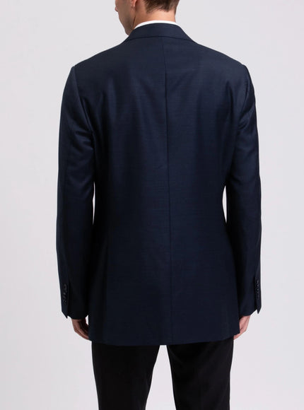 Reyer Single-Breasted Wool Blazer – Navy