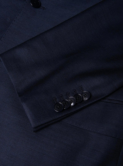 Reyer Single-Breasted Wool Blazer – Navy