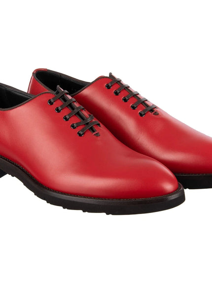Dolce & Gabbana Men’s Leather Oxford Shoes Red