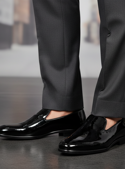 Dolce & Gabbana Men’s Black Patent Leather Loafers