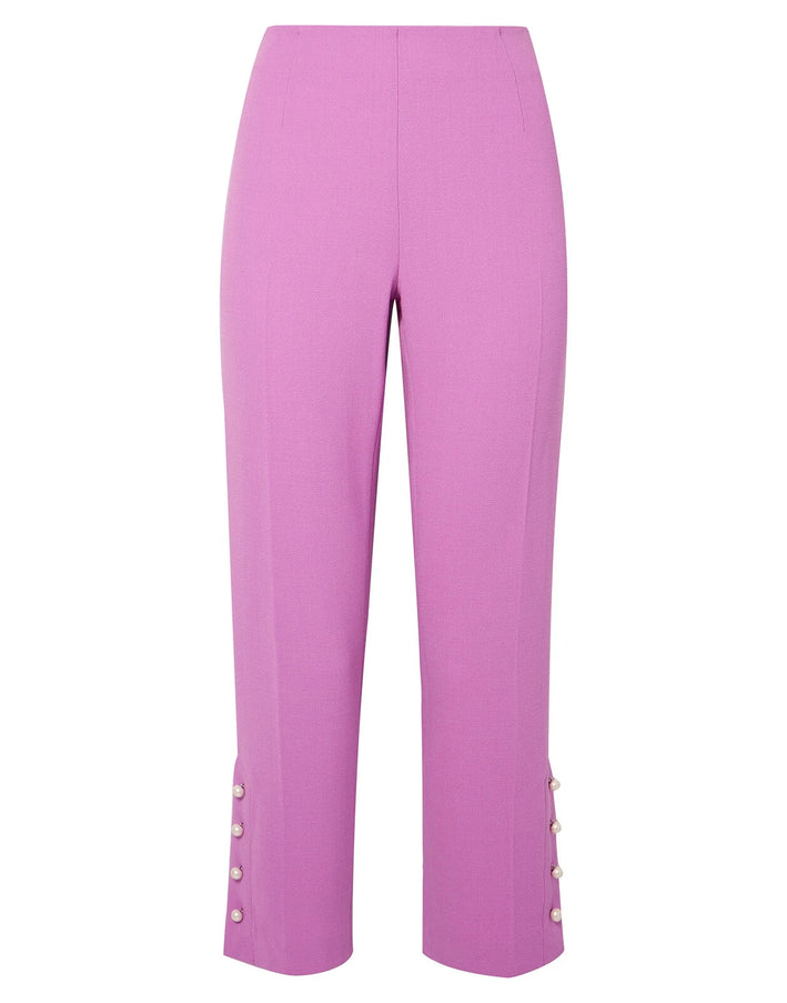 Lela Rose Cropped Stretch-Crepe Pants