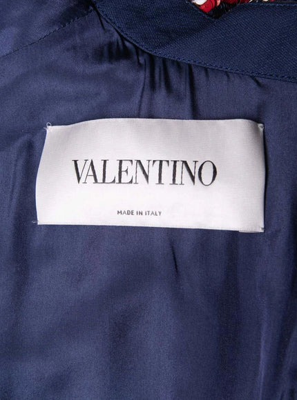 Valentino Navy Sequin Embellished Mini Dress