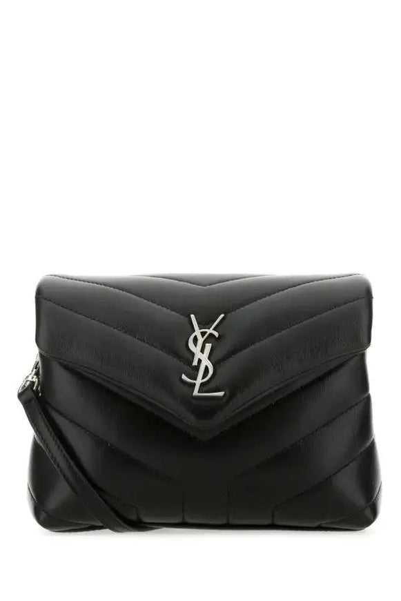 Saint Laurent Black Toy Loulou Crossbody Bag - Ellie Belle