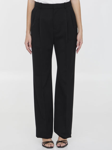 Saint Laurent Grain De Poudre Trousers - Ellie Belle