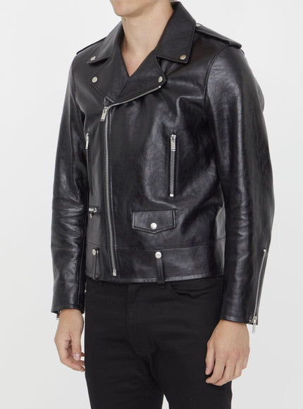 Saint Laurent Leather Biker Jacket - Ellie Belle