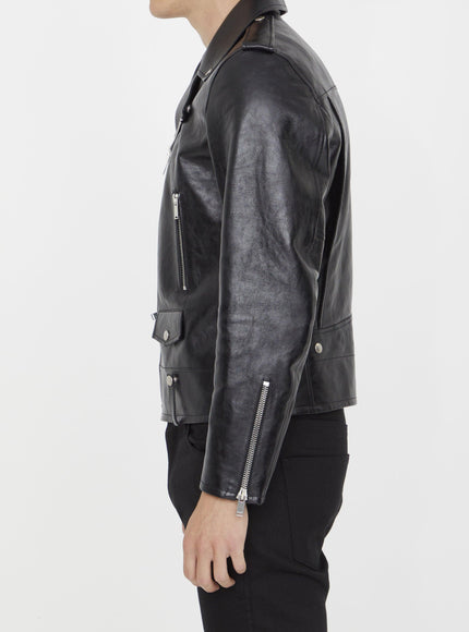 Saint Laurent Leather Biker Jacket - Ellie Belle