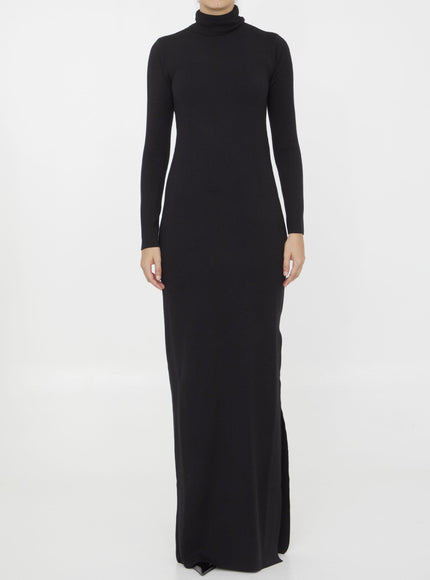 Saint Laurent Long Dress In Wool - Ellie Belle