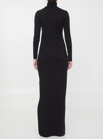 Saint Laurent Long Dress In Wool - Ellie Belle