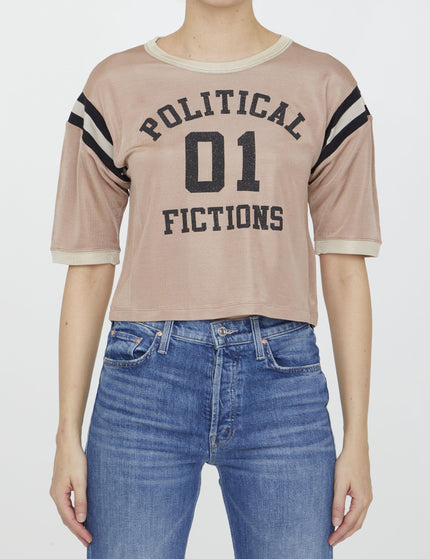 Saint Laurent Political Fictions Cropped T-shirt - Ellie Belle