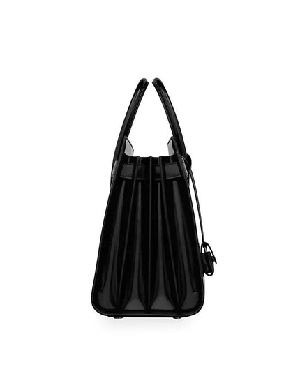 Saint Laurent Small Sac De Jour Bag In Shiny Leather - Ellie Belle