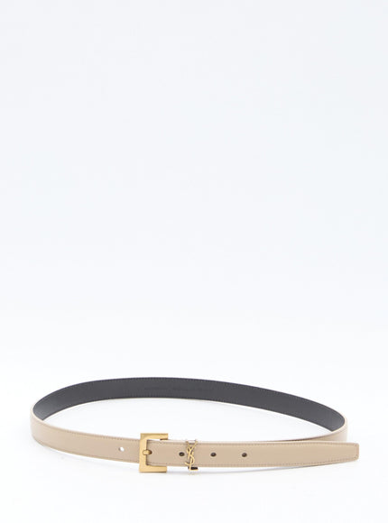 Saint Laurent Cassandre Thin Belt - Ellie Belle