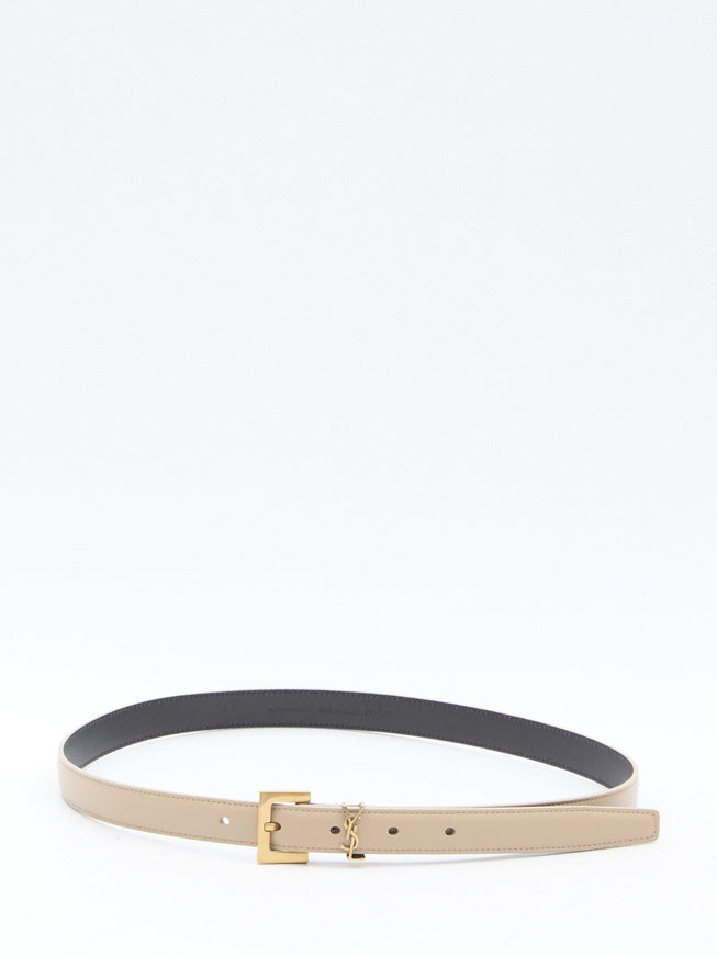 Saint Laurent Cassandre Thin Belt - Ellie Belle