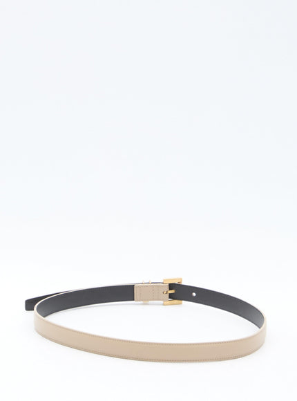 Saint Laurent Cassandre Thin Belt - Ellie Belle