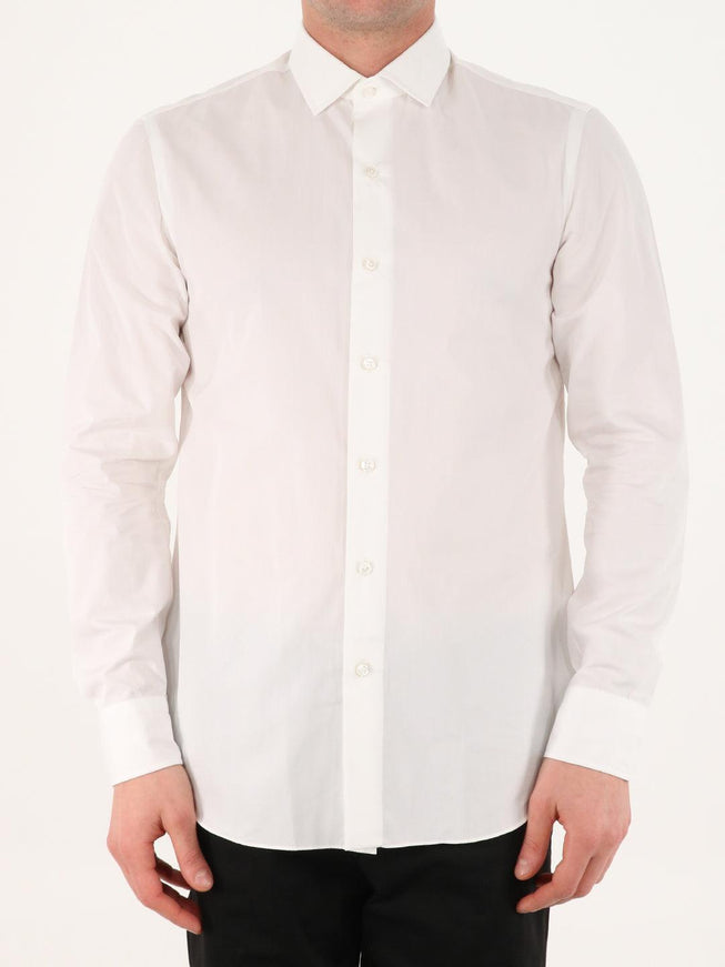 Salvatore Piccolo Pin Point White Shirt - Ellie Belle