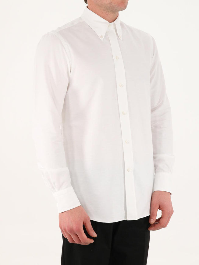 Salvatore Piccolo White Cotton Shirt - Ellie Belle