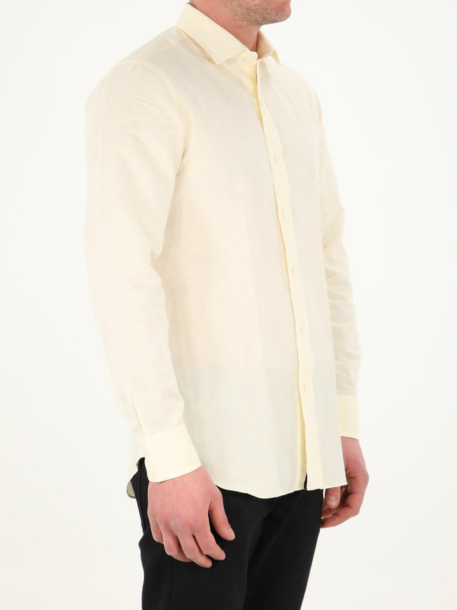 Salvatore Piccolo Yellow Cotton Shirt - Ellie Belle