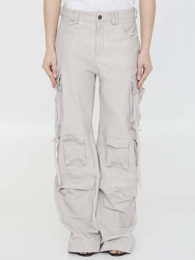 Salvatore Santoro Leather Cargo Pants - Ellie Belle