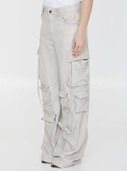 Salvatore Santoro Leather Cargo Pants - Ellie Belle