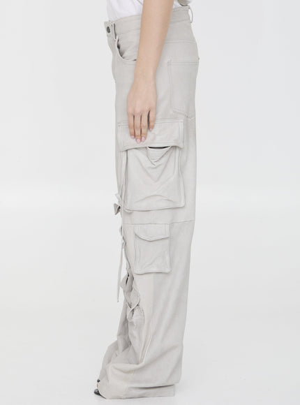 Salvatore Santoro Leather Cargo Pants - Ellie Belle