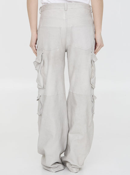 Salvatore Santoro Leather Cargo Pants - Ellie Belle