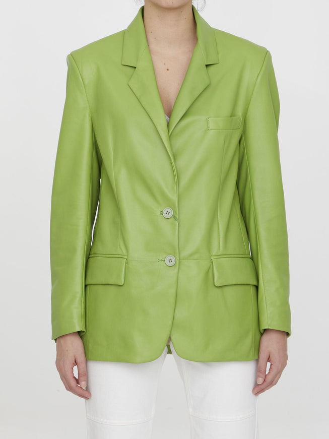 Salvatore Santoro Lime Leather Jacket - Ellie Belle