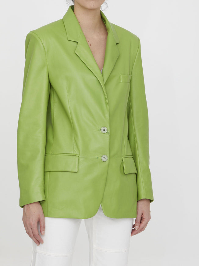 Salvatore Santoro Lime Leather Jacket - Ellie Belle