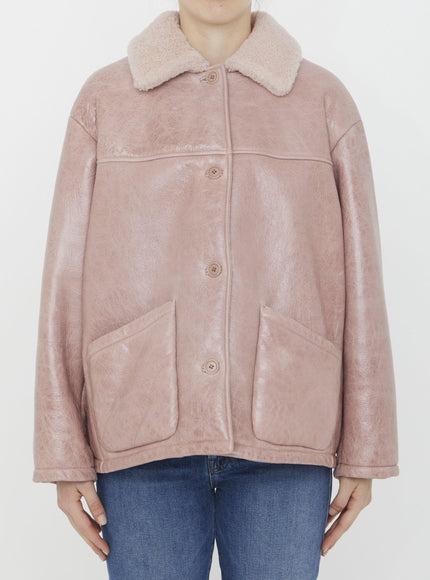 Salvatore Santoro Pink Leather Jacket - Ellie Belle